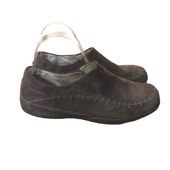 Merrell Wild Senna Brown Suede Slip-On Shoes Womens 8.5 Moccasin Style - Picture 1 of 12